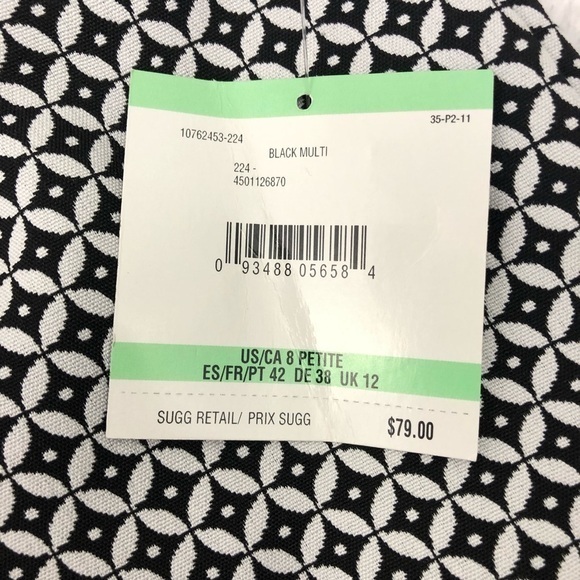 Kasper Multi-Print Knit Ankle Pants -8P - Picture 7 of 8